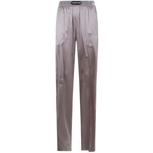 Tom Ford Women Stretch Silk Satin Pijamas Trousers